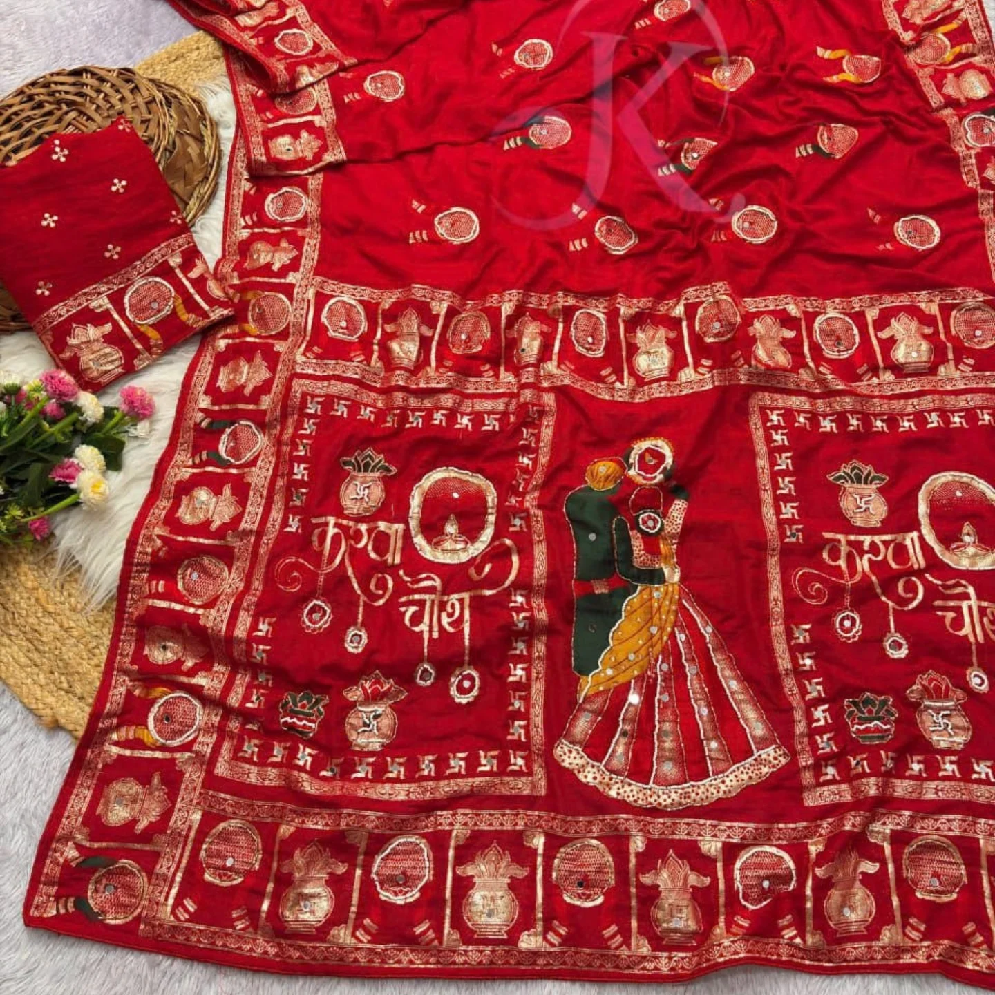 KARWACHAUTH SPECIAL COLLECTION SAREE - Image 2