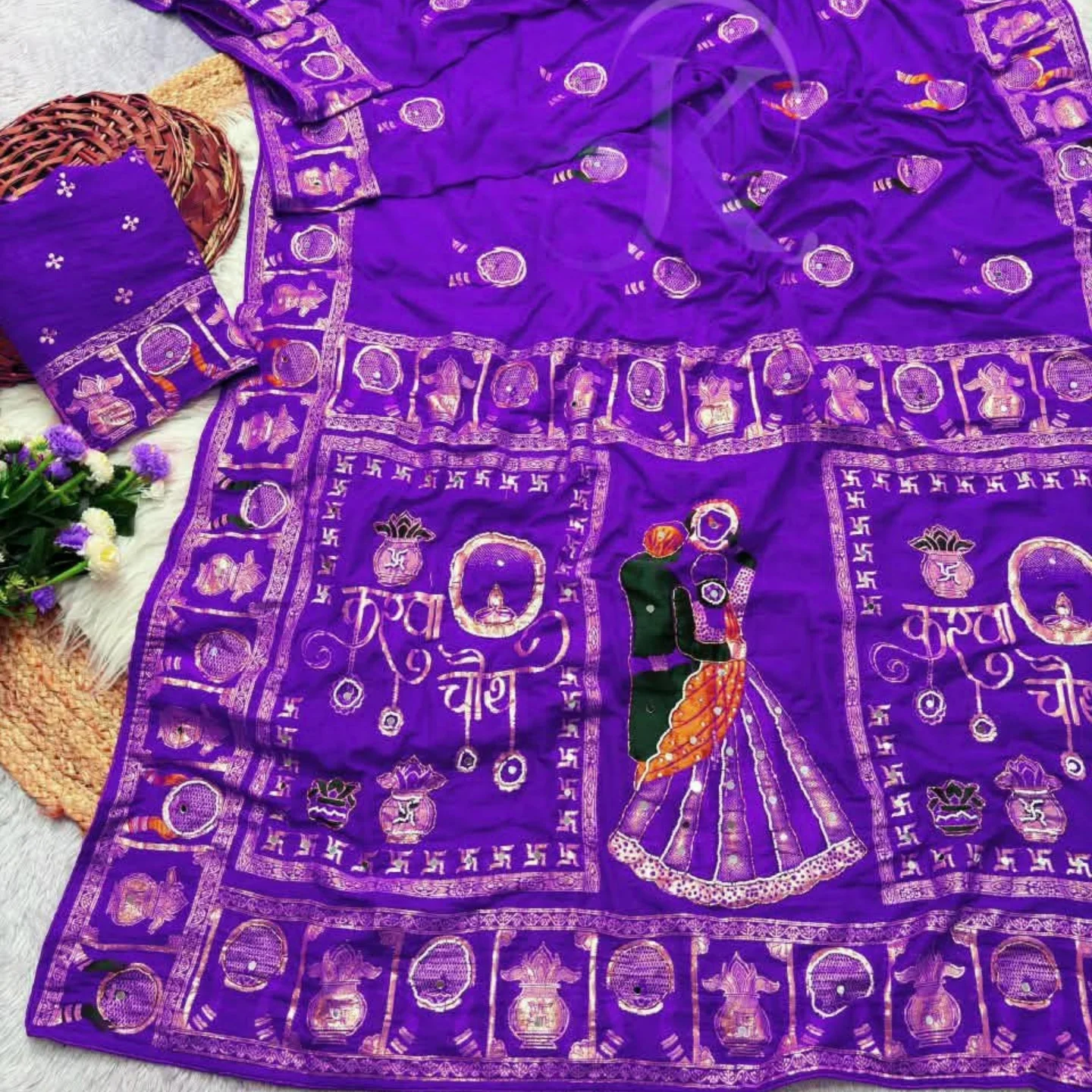 KARWACHAUTH SPECIAL COLLECTION SAREE - Image 4