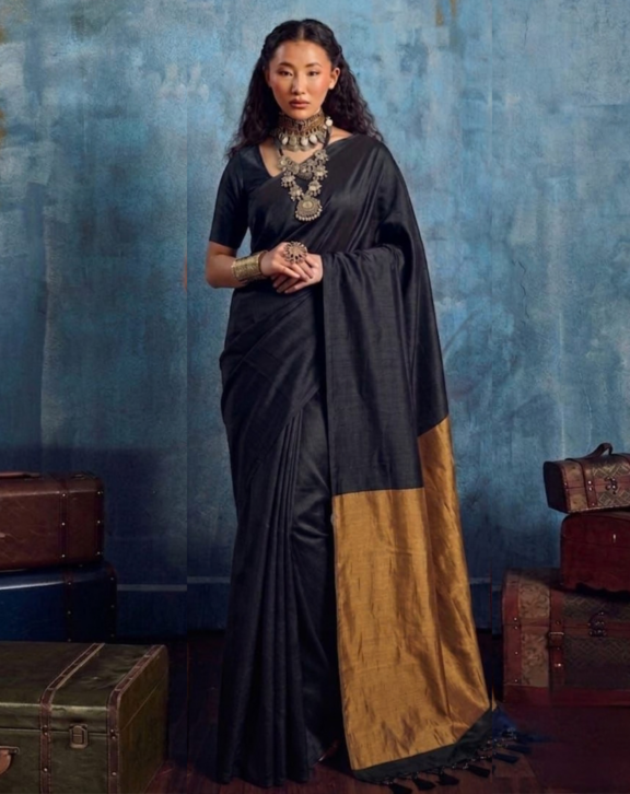 Premium-quality pure super-soft Mul Cotton saree featuring an elegant pure Zari Lagdi Pallu and heavy big tassel detailing. Comes with a running blouse piece and offers a graceful traditional look. Saree Details Saree Length: 5.50 metersBlouse Length: 0.80 metersFabric: Pure Super Soft Mul CottonPallu: Pure Zari LagdiBlouse: Running BlouseWeight: Approx. 530 gm Package Includes 1 Saree 1 Running Blouse Piece