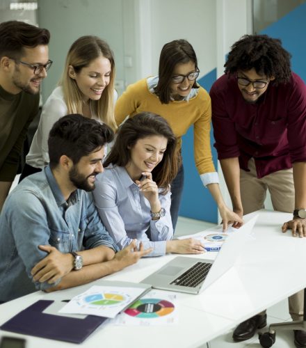 group-young-multiethnic-business-people-working-communicating-together-creative-office